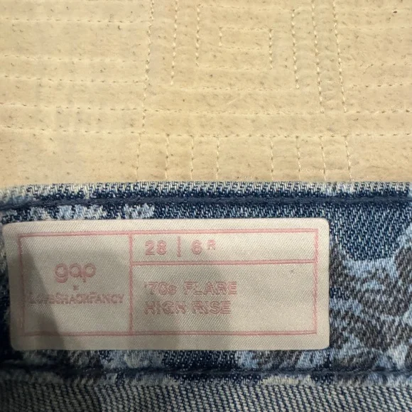 Gap x love shack fancy flare jeans - Picture 4 of 5